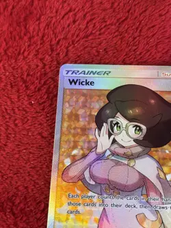 Wicke (Full Art) 147/147 Sm-Burning Shadows Holo Pokemon Card Played - Image 2