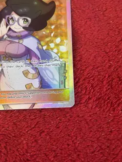 Wicke (Full Art) 147/147 Sm-Burning Shadows Holo Pokemon Card Played - Image 4