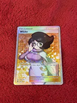 Wicke (Full Art) 147/147 Sm-Burning Shadows Holo Pokemon Card Played - Image 5