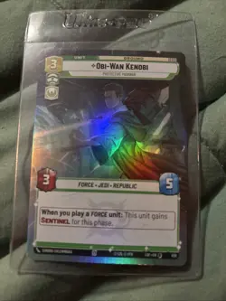 Star Wars Unlimited card Obi-Wan Kenobi foil - Image 1