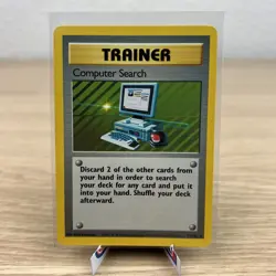 Computer Search Pokemon Card WOTC Base Set 71/102 Non Holo Rare Vintage 1999 LP - Image 1