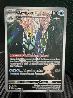 Clawitzer 141/132 Mega Evolution Illustration Rare Pokemon Card - Image 1