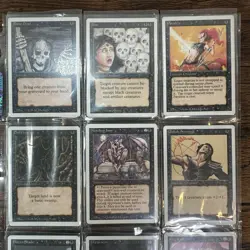 Vintage 1994 Magic The Gathering Revised Black Lot (9 Cards) MTG Classic - Image 3