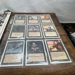 Vintage 1994 Magic The Gathering Revised Black Lot (9 Cards) MTG Classic - Image 4