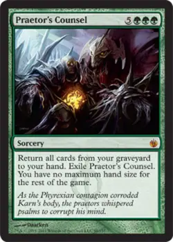 MTG Praetor's Counsel, Mirrodin Besieged, Heavily Played, English - Image 1