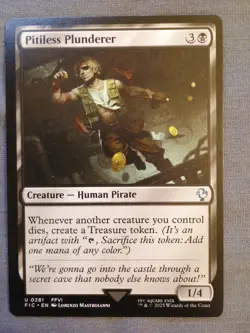 1x Pitiless Plunderer NM Eng MTG - Commander Final Fantasy - Image 1