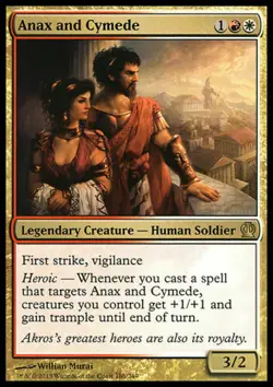 Magic the Gathering MTG Anax and Cymede Theros LP - Image 1