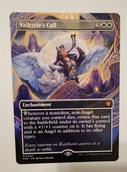 Mtg Foundations Valkyrie's Call Borderless NM - Image 1