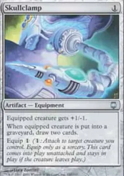 MTG Skullclamp, Darksteel, Heavily Played, English - Image 1