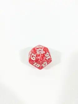 MTG d20 Spindown 20-sided Life Counter die dice Strixhaven Lorehold Red White - Image 1