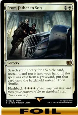 1x - From Father to Son - FOIL - Final Fantasy FIN - NM MTG - Image 1