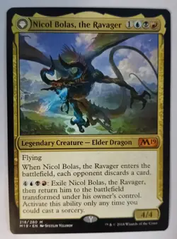 Nicol Bolas, the Ravager. 218. Core Set 2019 - Image 1