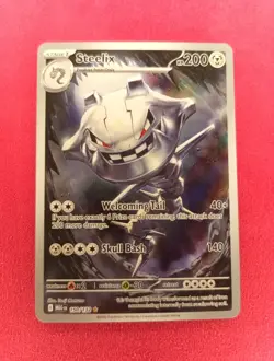 Steelix Pokemon 150/132 Full Art Illustration Rare Holo Mega Evolution - Image 1