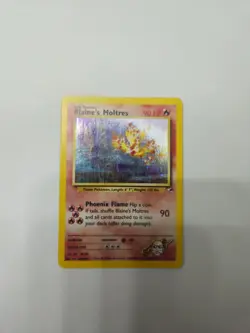 Pokemon TCG - Blaine’s Moltres 1/132 Holo Rare Unlimited - Gym Heroes - NM - Image 1