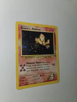 Pokemon TCG - Blaine’s Moltres 1/132 Holo Rare Unlimited - Gym Heroes - NM - Image 2