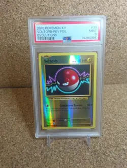 2016 Pokemon XY Evolutions Voltorb Reverse Holo Foil #39 PSA 9 - Image 1