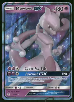 Mewtwo GX 31/68 Ultra Rare Holo NM Pokemon Hidden Fates - Image 1