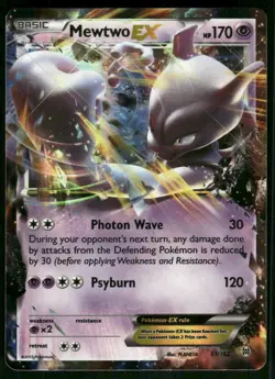 Mewtwo EX (61) 61/162 Ultra Rare Holo NM Pokemon XY - BREAKthrough - Image 1