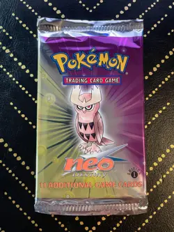 2002 Pokemon 1st Edition Neo Destiny Booster Pack Noctowl Art New SEALED - Image 1