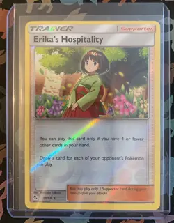 Erika’s Hospitality - 56/68 - Hidden Fates - Reverse Holo Rare - Pokemon - NM/M - Image 3