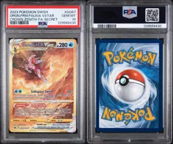 2023 Pokemon SWSH Crown Zenith Origin Forme Palkia VSTAR GG67 PSA 10 GEM MINT 🔥 - Image 3