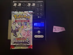 GOD PACKU 22.36g VERY HEAVY Prismatic Evolutions Pokemon Sealed Booster Pack New - Image 1