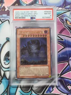 Yu-Gi-Oh! PSA 8 Earthbound Immortal Ccapac Apu - RGBT-EN020 - Ultimate Rare Gem - Image 1