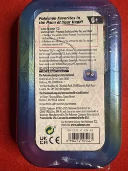 Pokemon Scarlet & Violet Prismatic Evolutions Mini Tin - Jolteon Factory SEALED - Image 2