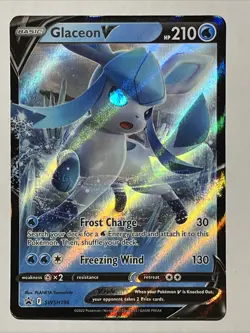 Glaceon V SWSH196 Pokemon TCG SWSH Black Star Promos Holo Promo - Image 1