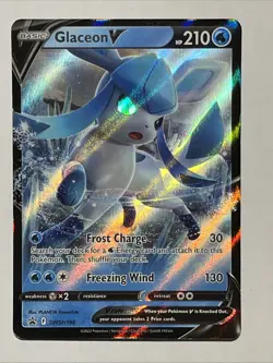 Glaceon V SWSH196 Pokemon TCG SWSH Black Star Promos Holo Promo - Image 2