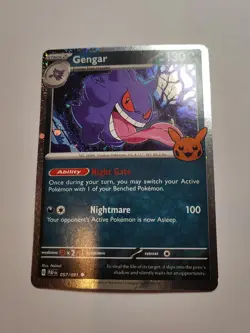 Pokemon Gengar (Cosmos Holo) 057/091 Trick or Trade BOOster 2024 Holo Rar - Image 1