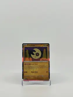 Pokemon - Lunatone - Mega Evolution - Black Star Promo 004 - Prerelease Stamped - Image 1