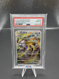 2023 Pokemon Crown Zenith Mewtwo VSTAR GG44/GG70 PSA 10 Gem MT English - Image 1