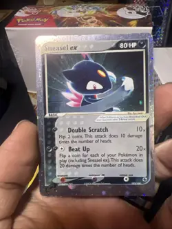 Pokemon TCG Sneasel EX 103/109 EX Ruby & Sapphire 2003 Ultra Rare Holo - Image 1