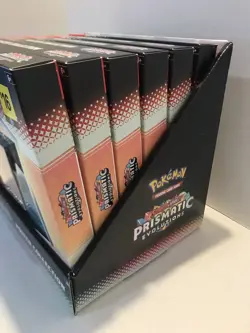 Pokemon Prismatic Evolutions Poster Collection Sealed Full Display Case Lot Of 6 - Image 3
