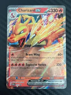 Pokemon TCG Charizard ex 161 Sv: Scarlet & Violet Promo Holo NM - Image 1