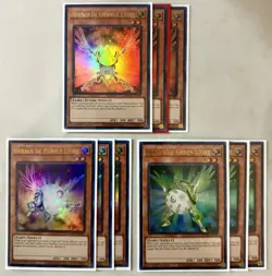 3x Herald of Orange + Purple + Green Light 1st Edition Ultra Rare BLMM Yu-Gi-Oh! - Image 1