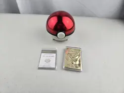 1999 Pokemon 23k Gold Plated Pikachu Card Burger King W PokeBall - Image 1