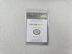 1999 Pokemon 23k Gold Plated Pikachu Card Burger King W PokeBall - Image 4