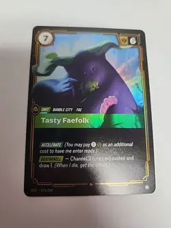 Riftbound Tasty Faefolk Foil card OGN 075/298 League of legends - Image 1
