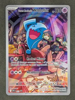 Team Rocket's Wobbuffet 203 Pokemon TCG Promo SV: Scarlet & Violet Promo Cards N - Image 1