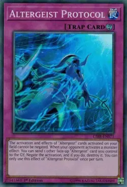 Yu-Gi-Oh! - Altergeist Protocol - CIBR-EN071 - Super Rare - 1st Edition -NM - Image 1