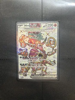Pokemon TCG Hoopa EX Paradox Rift Ultra Rare Card 226/182 Near Mint Condition - Image 1
