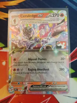Ceruledge ex 036/191 Prize Pack Series Promo Stamped Card Holo Pokemon - Image 1