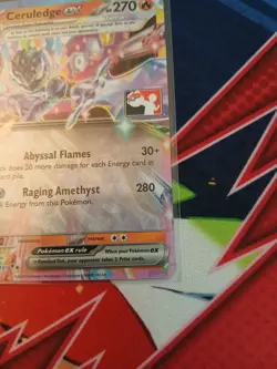 Ceruledge ex 036/191 Prize Pack Series Promo Stamped Card Holo Pokemon - Image 4