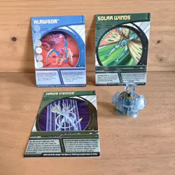 Bakugan Battle Brawlers B1 Translucent Tigrerra 350G Haos With Cards - Image 1