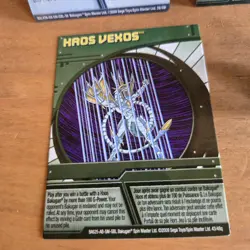 Bakugan Battle Brawlers B1 Translucent Tigrerra 350G Haos With Cards - Image 2