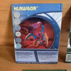 Bakugan Battle Brawlers B1 Translucent Tigrerra 350G Haos With Cards - Image 3