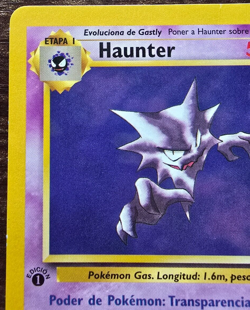 Pokemon Card No. 21/62 Haunter 1st edition Spanish Fossil L/P - Image 2
