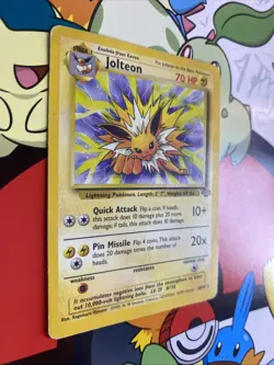 Jolteon 20/64 Pokemon Card TCG Jungle Unlimited Non Holo Rare MP - Image 2